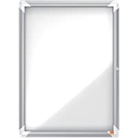 Nobo Vitrina Magnética para Exteriores con Cerradura para 4 Hojas A4- Premium Plus- Blanco- 1902577